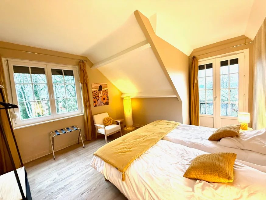 La cinquième chambre avec vue sur le parc