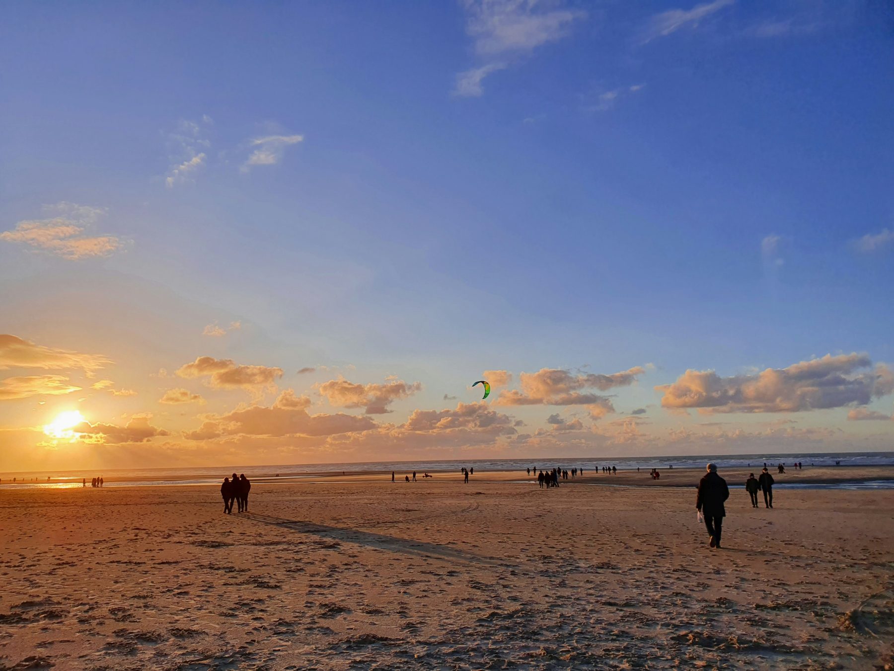 La plage en fin de journée