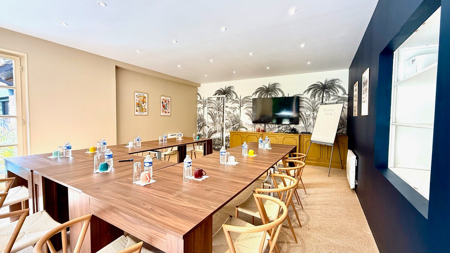 La salle de réunion en configuration U